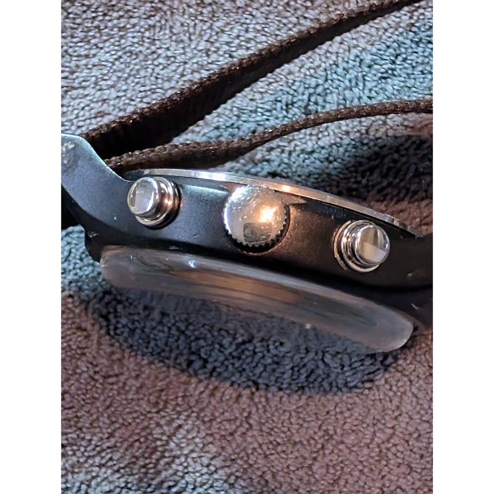 Timex MK1 Chronograph watch with a black aluminum case and a black nylon strap - Picture 5 of 6